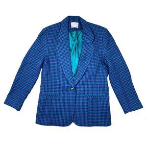 Vintage Pendleton tartan wool plaid blazer